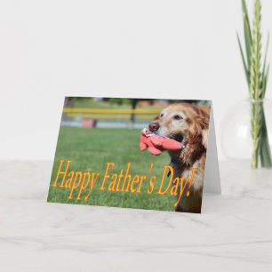 Tarjeta Día del Padre Dorado
