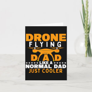 Tarjeta día del padre dron volando papá como un papá norma
