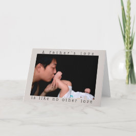 Tarjeta Día del padre | El amor de un padre | Foto persona