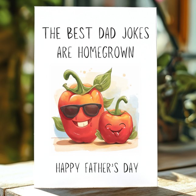 Tarjeta Día del Padre en el jardín del Chiste de papá dive (A funny fathers day card for gardeners.)