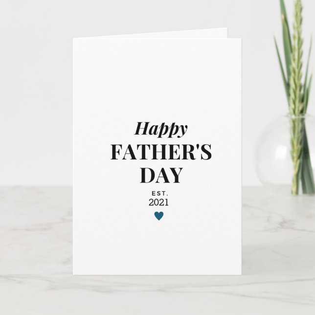 Tarjeta Día del Padre Este personalizado y moderno (Anverso)