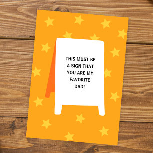 Tarjeta Día del Padre Favorito