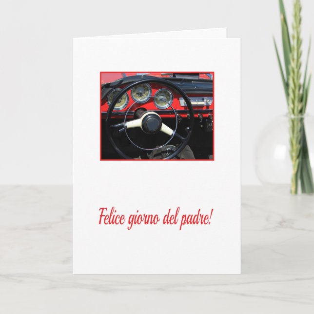 Tarjeta Día del Padre Feliz Español (Anverso)