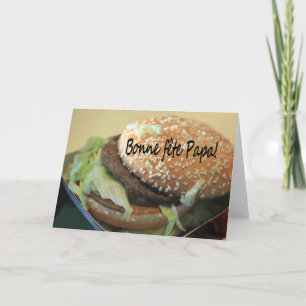 Tarjeta Día del Padre Feliz Francés
