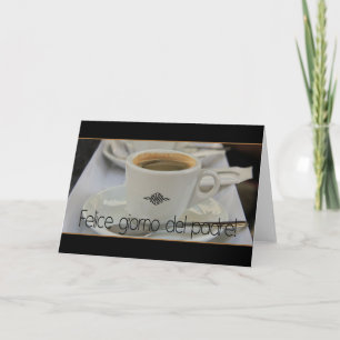 Tarjeta Día del Padre Feliz Italiano