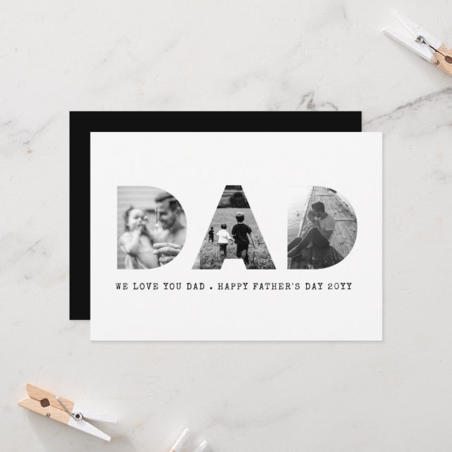 Tarjeta Día del Padre Fotográfico (Anverso/Reverso In Situ)