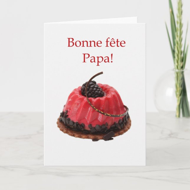 Tarjeta Día del padre francés (Anverso)