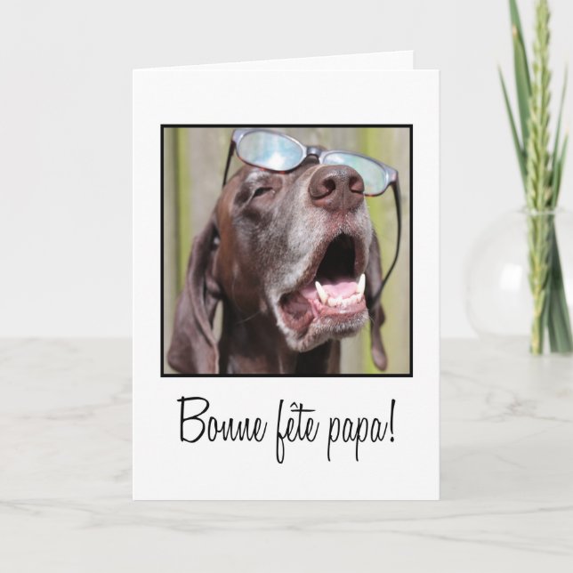 Tarjeta Día del padre francés (Anverso)