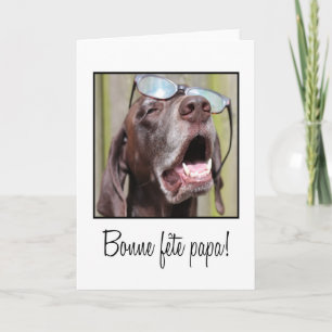 Tarjeta Día del padre francés