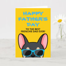 Día del Padre Frenchie Bulldog Francés Negro Bronc