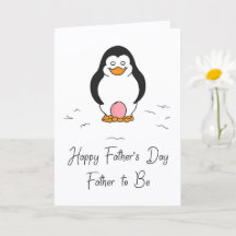 Día del Padre Futuro Padre de una Niña Pingüino co