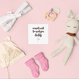 Tarjeta Día del Padre Futuro Papá Pronto Será Papá Rosa