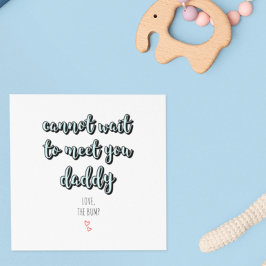 Tarjeta Día del Padre Futuro Papá Pronto Seré Papá Azul