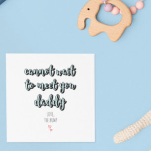 Tarjeta Día del Padre Futuro Papá Pronto Seré Papá Azul