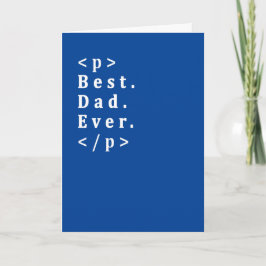 Tarjeta Día del Padre Geek Divertido Desarrollador Web Pro