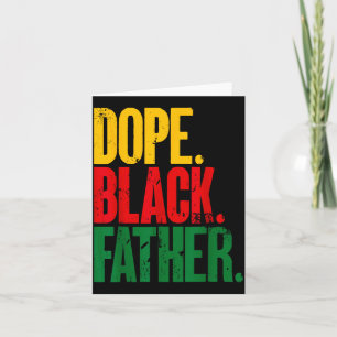 Tarjeta Día del Padre Genial Padre Negro Afroamericano