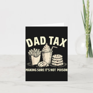 Tarjeta Día del Padre Haciendo Seguro No Envenenar Hombres