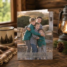 Tarjeta Día del Padre Haz Tu Propia Foto Familiar