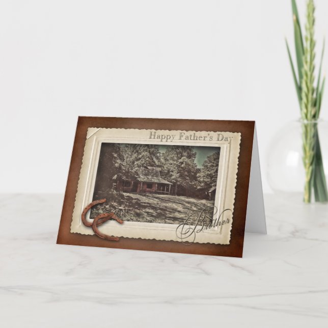 Tarjeta DÍA DEL PADRE - HERMANO - VINTAGE - 100+ Años (Anverso)