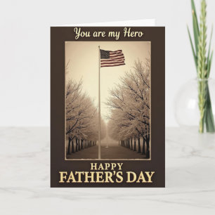 Tarjeta Día del Padre Heroico Vista Card