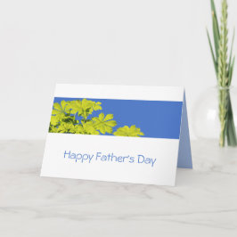 Tarjeta Día del Padre Hojas Verdes Arborista