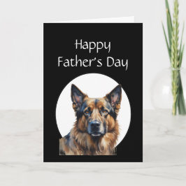 Tarjeta Día del Padre Humor Perro Pastor Alemán