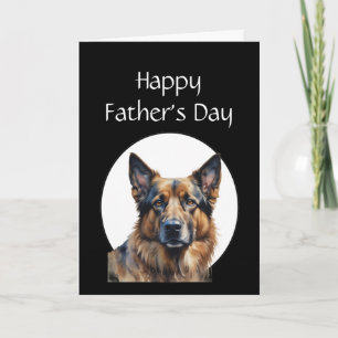 Tarjeta Día del Padre Humor Perro Pastor Alemán