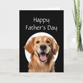 Tarjeta Día del Padre Humor Perro Retriever Dorado