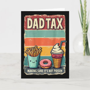 Tarjeta Día del Padre Impuesto Papá Asegurándose de que no