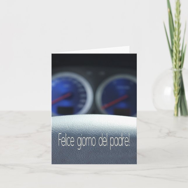 Tarjeta Día del Padre Italiano (Anverso)