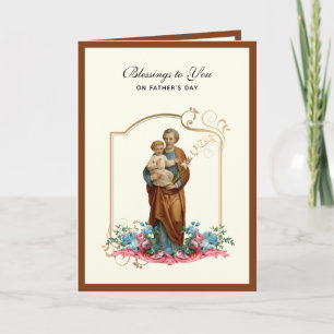 Tarjeta Día del Padre Jesús Padres Católicos Religiosos 