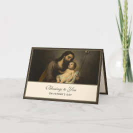 Tarjeta Día del Padre Jesús Padres Religiosos San José
