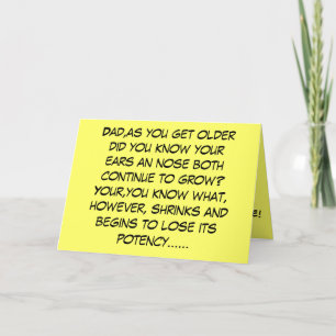 Tarjeta Dia del padre, lema gracioso