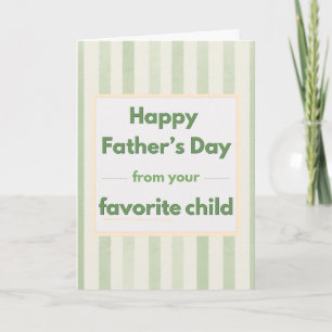 Tarjeta Día del Padre Mascota Divertida Hijo Favorito (Ray