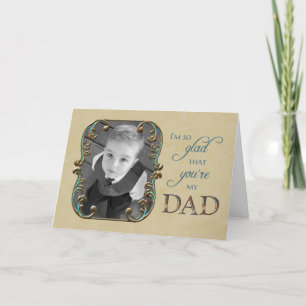 Tarjeta Día del Padre - me alegro de que seas mi padre - f
