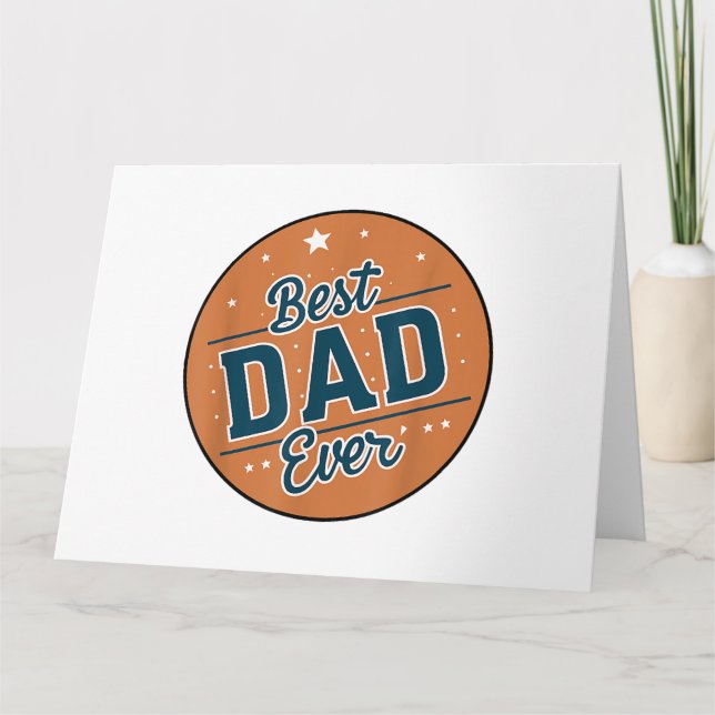 Tarjeta Día del Padre Mejor Papá Del Mundo (Anverso)