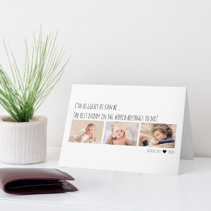 Tarjeta Día del Padre Mejor Papá Me Pertenece 3 Fotos