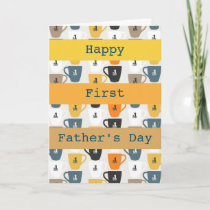 Tarjeta Día del padre moderno personalizado número 1