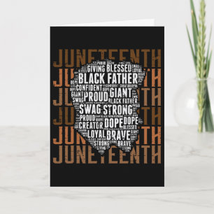Tarjeta Día del Padre Negro Juneteenth Libertad Africana P