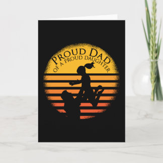 Tarjeta Día del padre Orgullosa hija de papá Funny diciend
