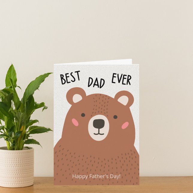 Tarjeta Día del Padre Oso Pardo (Subido por el creador)