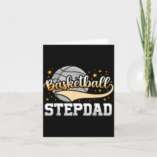 Tarjeta Día del padre padrastro de baloncesto