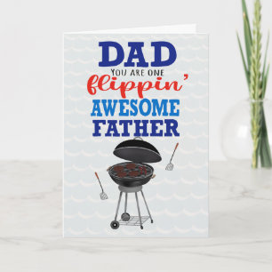 Tarjeta Día del Padre Padre Genial a la Parrilla