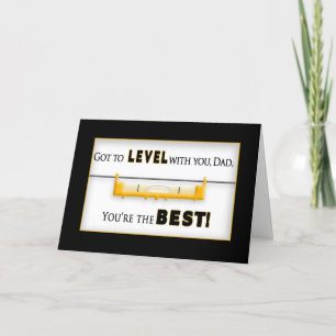 Tarjeta DÍA DEL PADRE - PADRE - Herramienta - Nivel