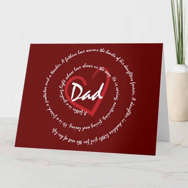 Tarjeta Día del Padre - Papá (Anverso)