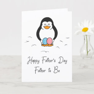 Tarjeta Día del Padre Papá a ser de Gemelos Niño y Niña Pi