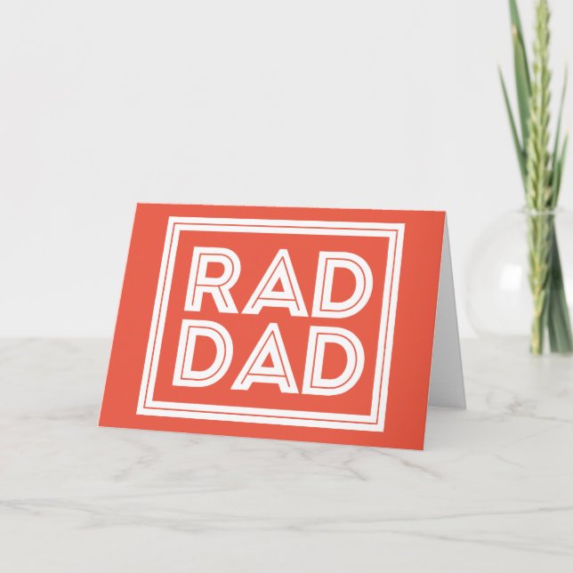 Tarjeta Día del padre - Papá loco (Anverso)
