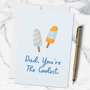 Tarjeta Día del Padre Papá Más Genial Frase Divertida