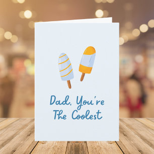Tarjeta Día del Padre Papá Más Genial Frase Divertida