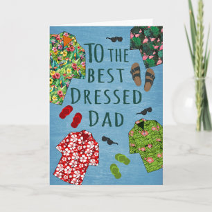 Tarjeta Día del Padre Papá Mejor Vestido